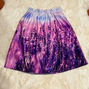 Beautiful lavender midi skirt